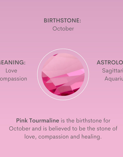 Load image into Gallery viewer, Birthstone Pink Tourmaline Necklace - October by Little Sky Stone
