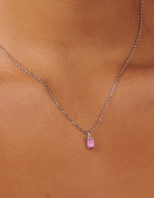 Load image into Gallery viewer, Pink Tourmaline Silver Charm by Little Sky Stone
