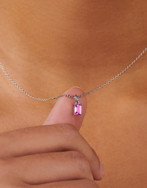Load image into Gallery viewer, Pink Tourmaline Silver Charm by Little Sky Stone
