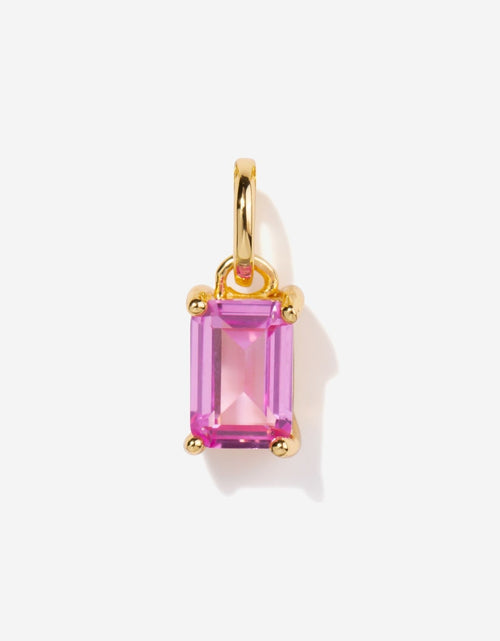 Load image into Gallery viewer, Pink Tourmaline Necklace Charm by Little Sky Stone
