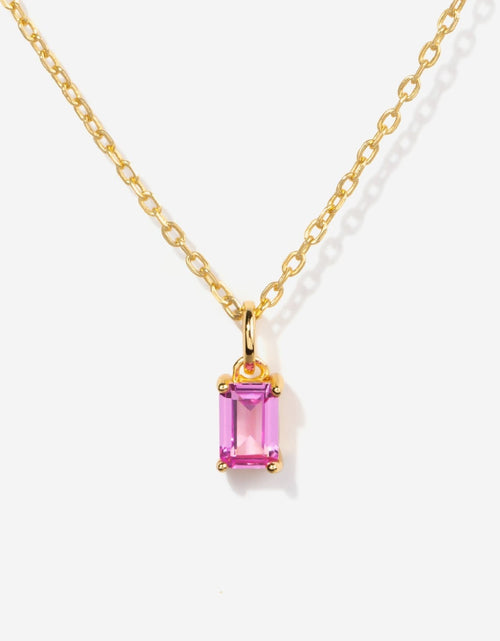 Load image into Gallery viewer, Pink Tourmaline Necklace Charm by Little Sky Stone
