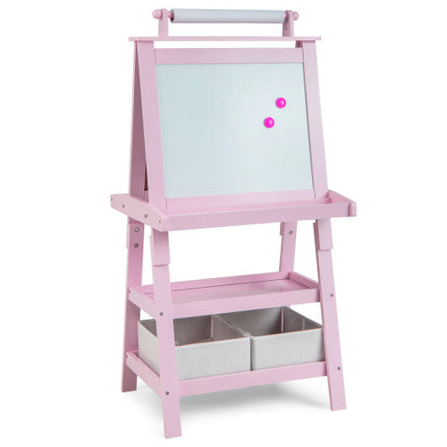 Load image into Gallery viewer, 3-in-1 Double-Sided Storage Art Easel-Pink

