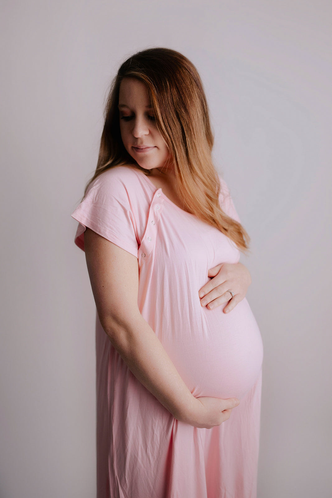Light Pink Labor and Delivery Nursing Hospital Gown by Three Little Tots