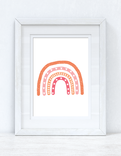 Load image into Gallery viewer, Pinks Rainbow Boho Children's Room Wall Bedroom Decor Print by WinsterCreations™ Official Store
