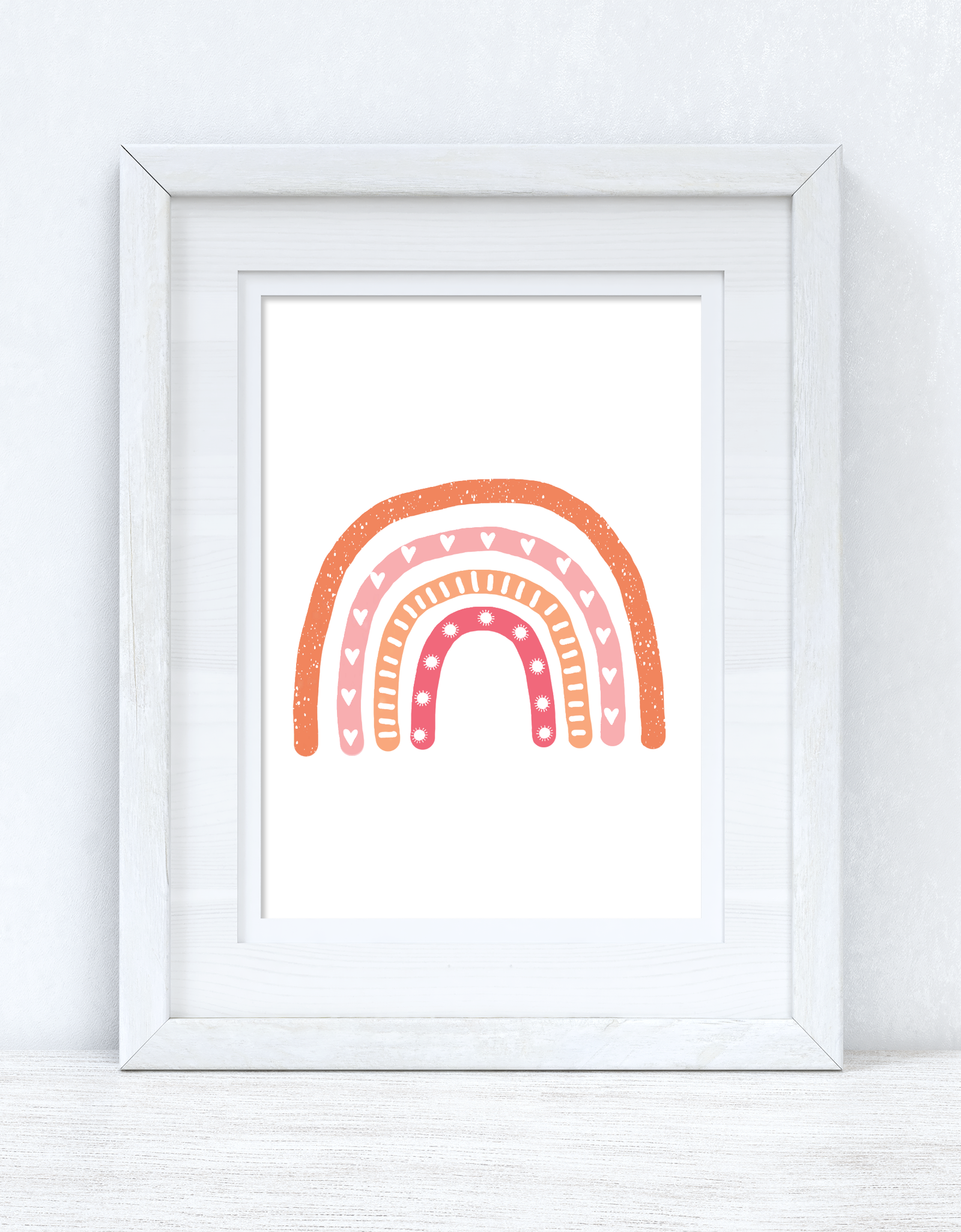 Pinks Rainbow Boho Children's Room Wall Bedroom Decor Print by WinsterCreations™ Official Store