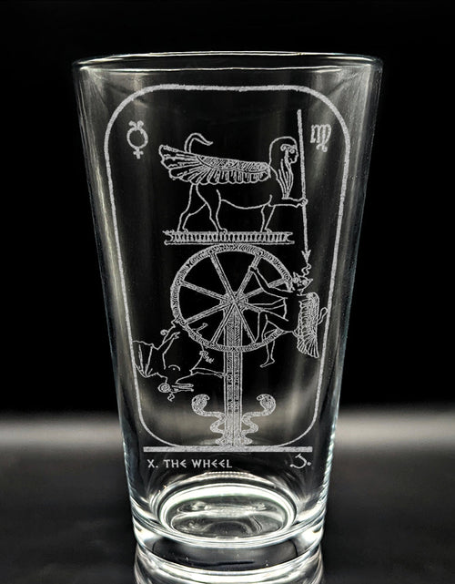 Load image into Gallery viewer, EGYPTIAN TAROT CARD Pint Glasses by LumEngrave
