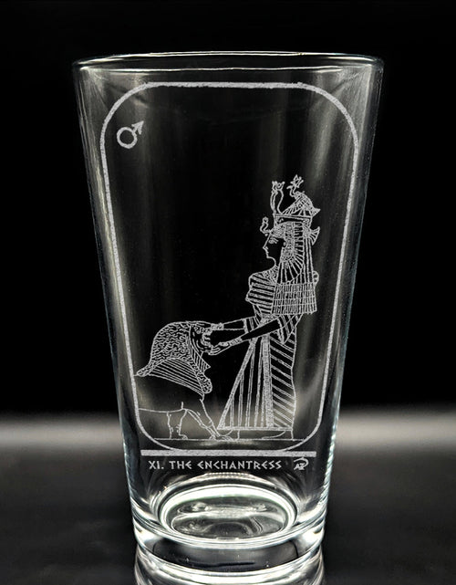 Load image into Gallery viewer, EGYPTIAN TAROT CARD Pint Glasses by LumEngrave
