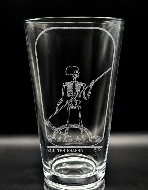 Load image into Gallery viewer, EGYPTIAN TAROT CARD Pint Glasses by LumEngrave
