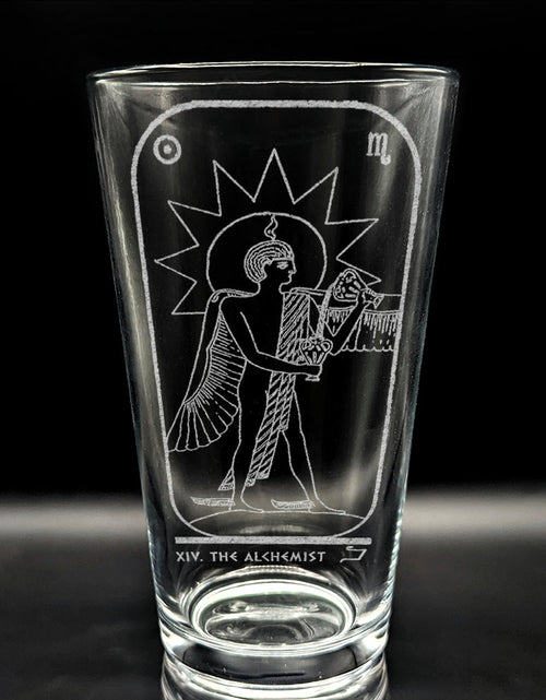 Load image into Gallery viewer, EGYPTIAN TAROT CARD Pint Glasses by LumEngrave
