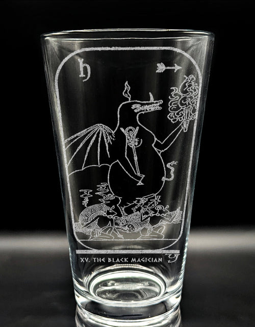 Load image into Gallery viewer, EGYPTIAN TAROT CARD Pint Glasses by LumEngrave
