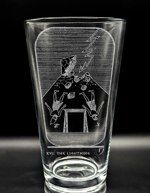 Load image into Gallery viewer, EGYPTIAN TAROT CARD Pint Glasses by LumEngrave
