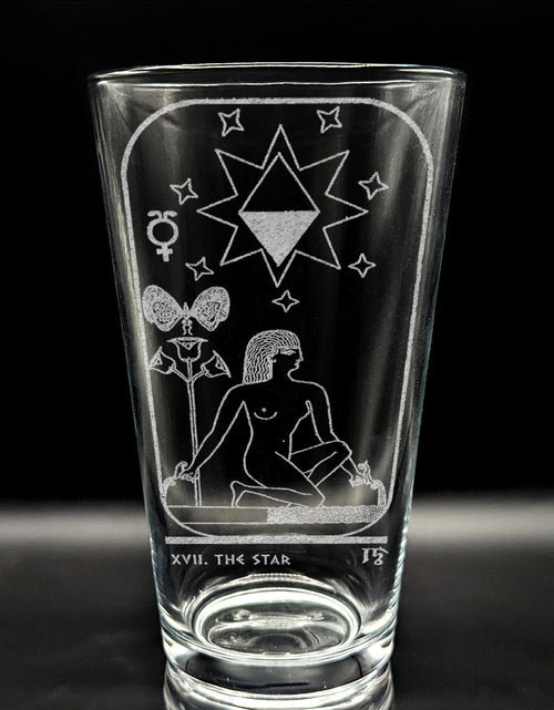 Load image into Gallery viewer, EGYPTIAN TAROT CARD Pint Glasses by LumEngrave
