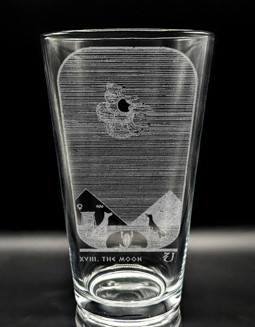 Load image into Gallery viewer, EGYPTIAN TAROT CARD Pint Glasses by LumEngrave
