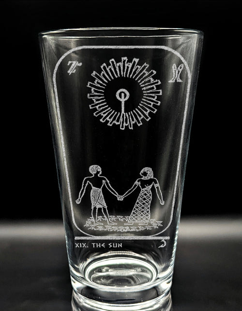 Load image into Gallery viewer, EGYPTIAN TAROT CARD Pint Glasses by LumEngrave
