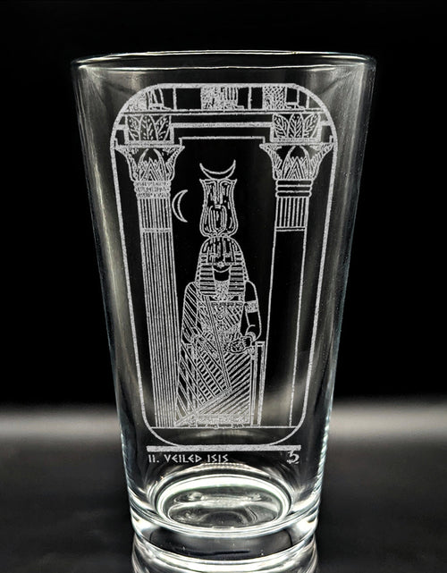 Load image into Gallery viewer, EGYPTIAN TAROT CARD Pint Glasses by LumEngrave
