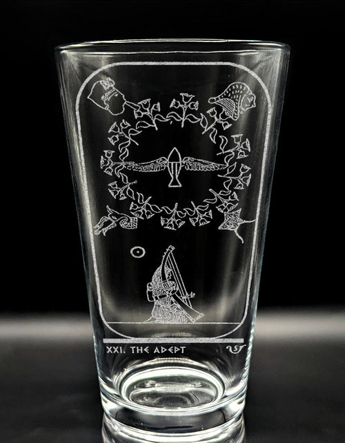 Load image into Gallery viewer, EGYPTIAN TAROT CARD Pint Glasses by LumEngrave
