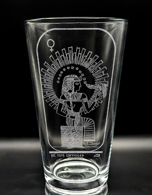 Load image into Gallery viewer, EGYPTIAN TAROT CARD Pint Glasses by LumEngrave
