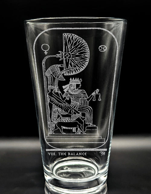 Load image into Gallery viewer, EGYPTIAN TAROT CARD Pint Glasses by LumEngrave
