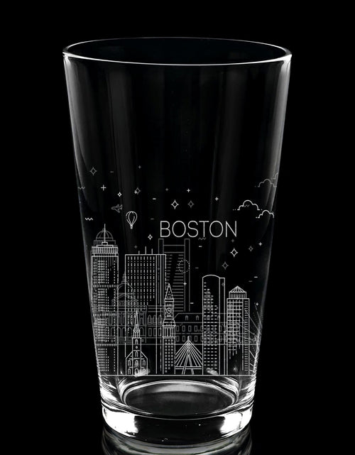 Load image into Gallery viewer, CITY SKYLINES Pint Glasses by LumEngrave
