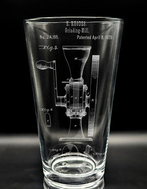 Load image into Gallery viewer, PATENT Pint Glasses by LumEngrave
