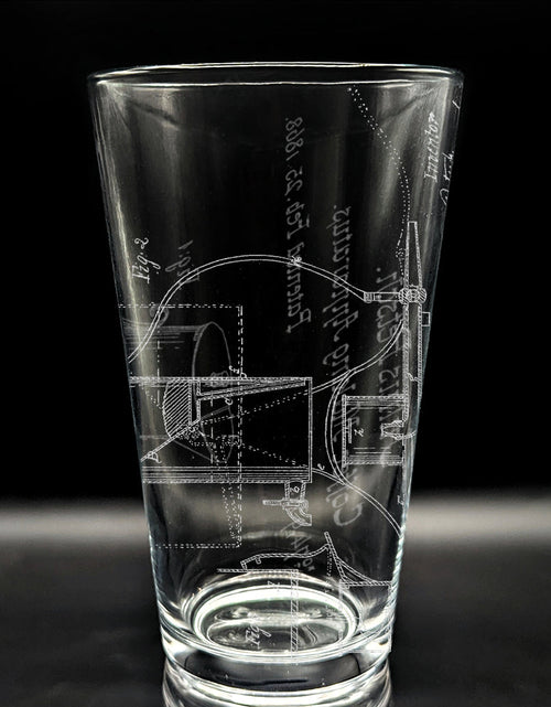 Load image into Gallery viewer, PATENT Pint Glasses by LumEngrave
