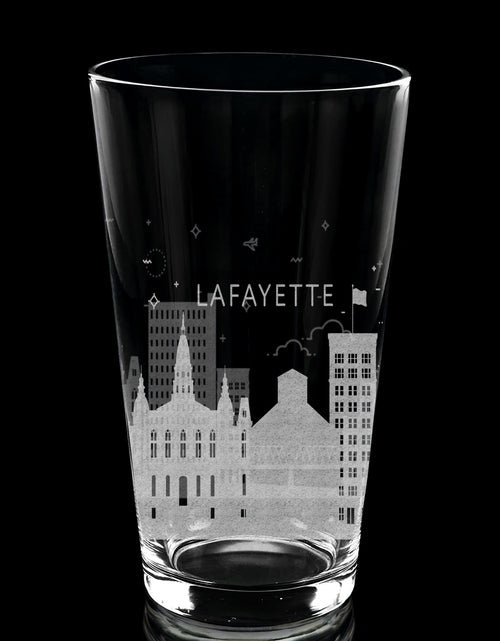 Load image into Gallery viewer, CITY SKYLINES Pint Glasses by LumEngrave
