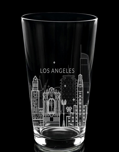 Load image into Gallery viewer, CITY SKYLINES Pint Glasses by LumEngrave
