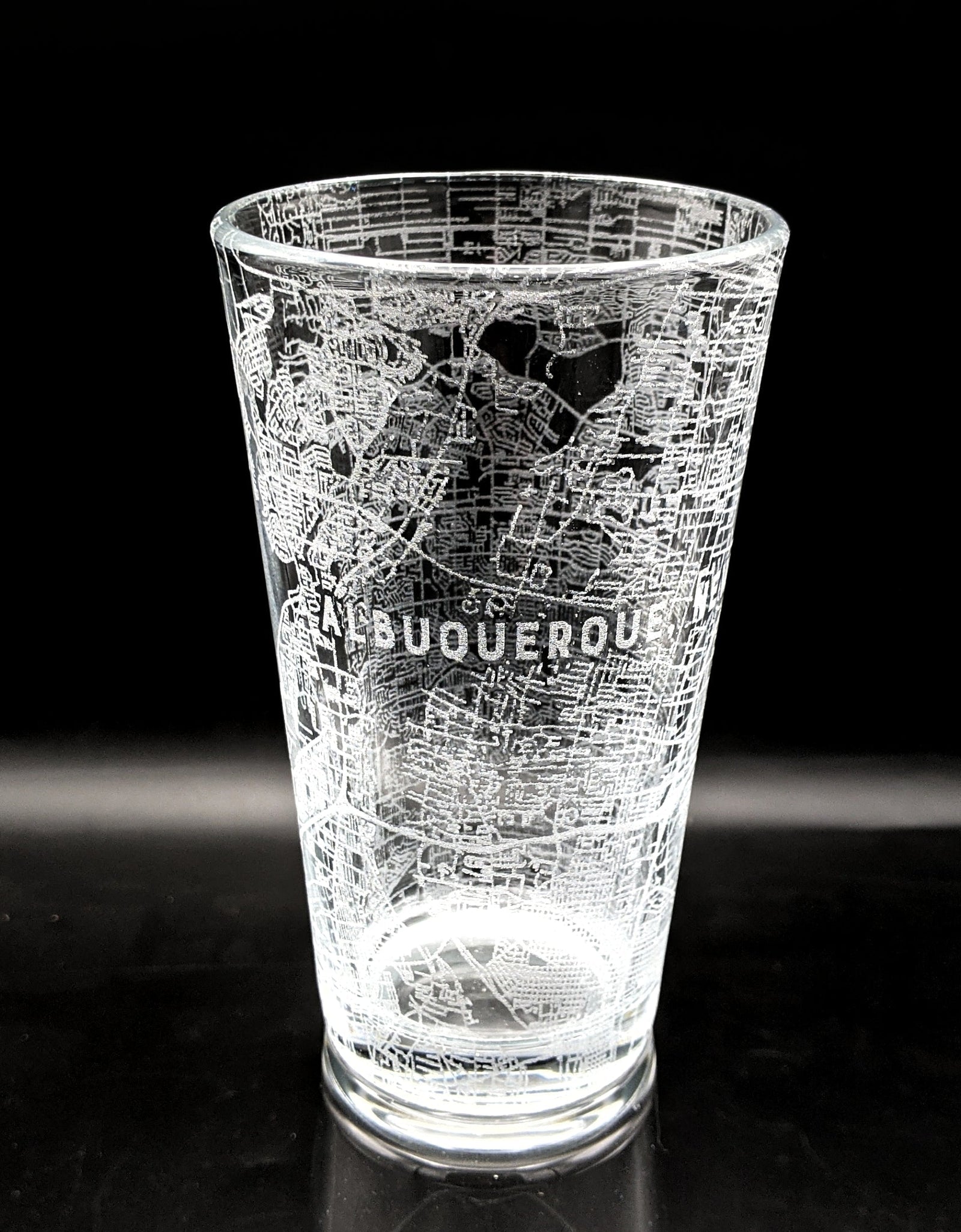 CITY STREET MAP Pint Glasses by LumEngrave
