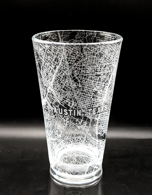 Load image into Gallery viewer, CITY STREET MAP Pint Glasses by LumEngrave
