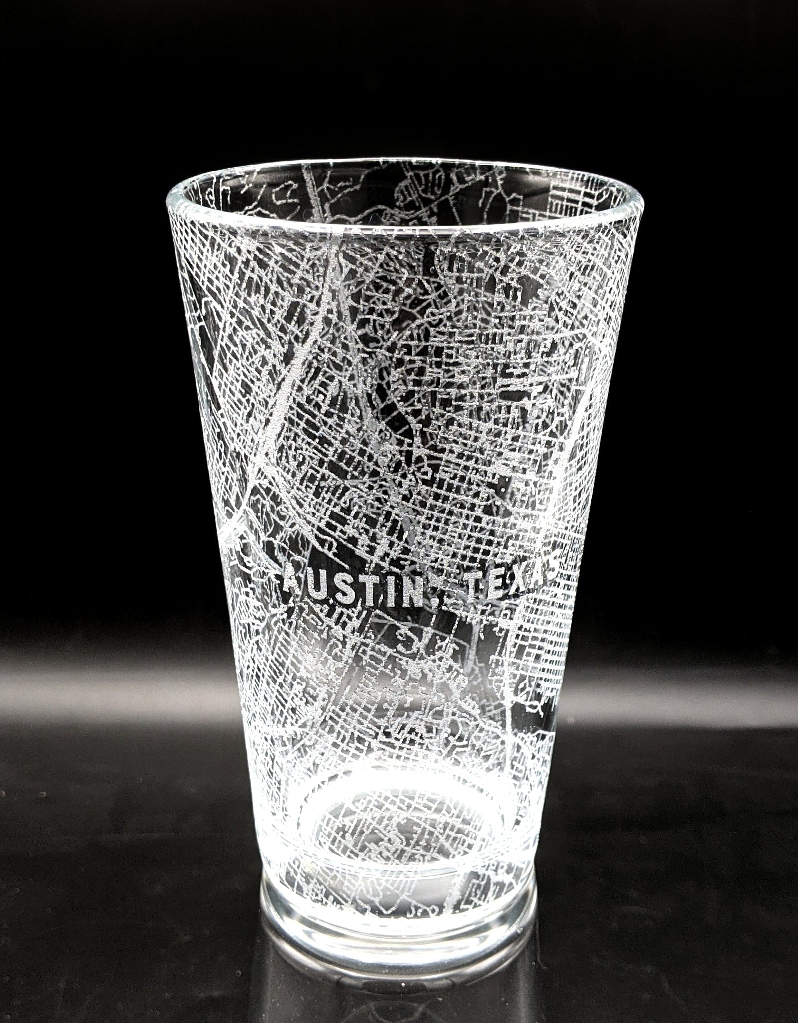 CITY STREET MAP Pint Glasses by LumEngrave