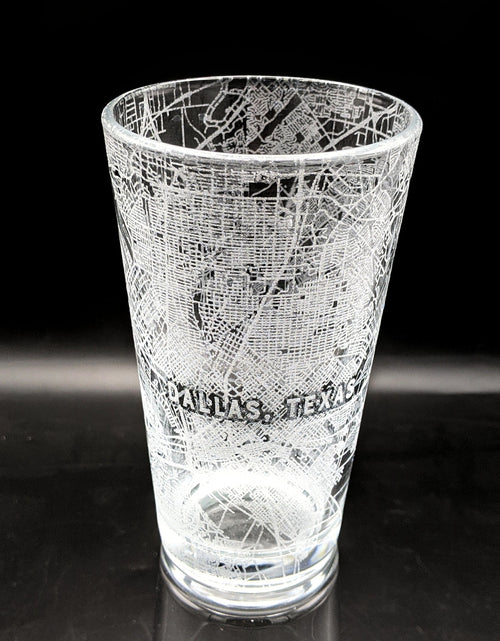 Load image into Gallery viewer, CITY STREET MAP Pint Glasses by LumEngrave
