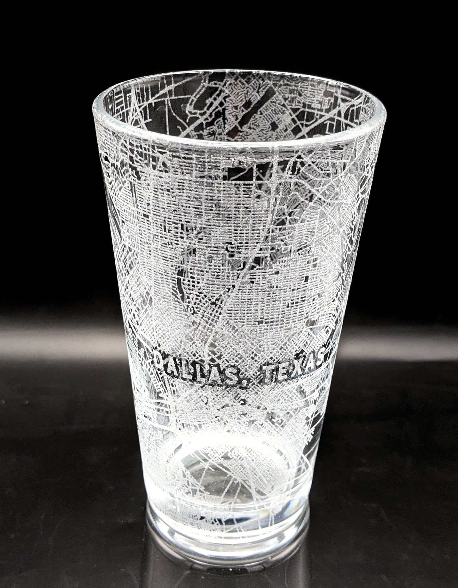 CITY STREET MAP Pint Glasses by LumEngrave