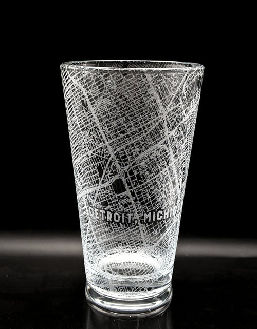 Load image into Gallery viewer, CITY STREET MAP Pint Glasses by LumEngrave
