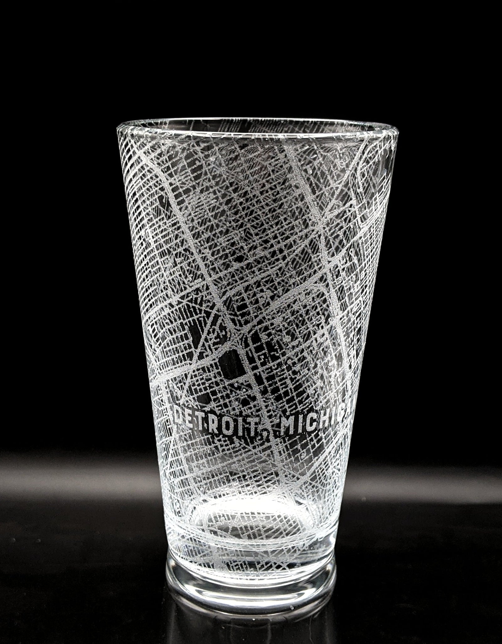 CITY STREET MAP Pint Glasses by LumEngrave