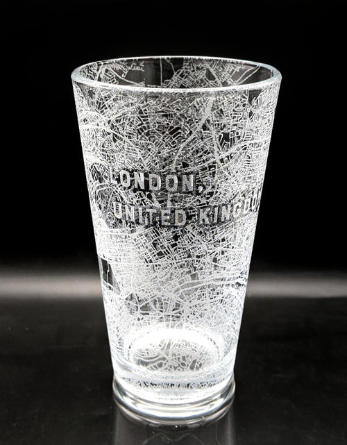 Load image into Gallery viewer, CITY STREET MAP Pint Glasses by LumEngrave
