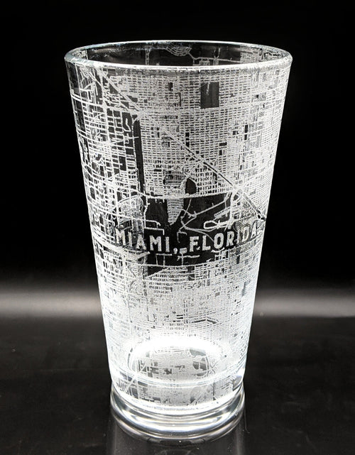 Load image into Gallery viewer, CITY STREET MAP Pint Glasses by LumEngrave
