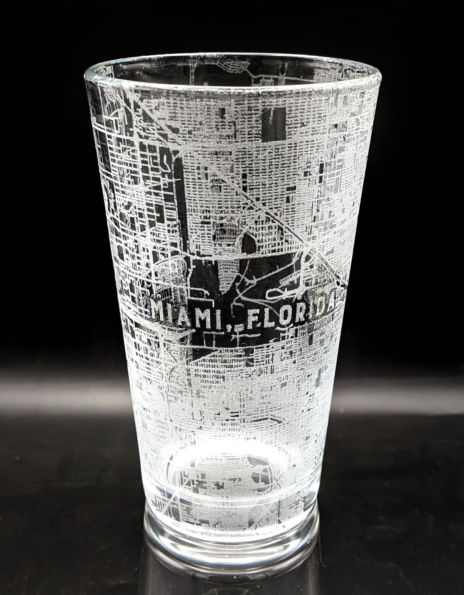 CITY STREET MAP Pint Glasses by LumEngrave