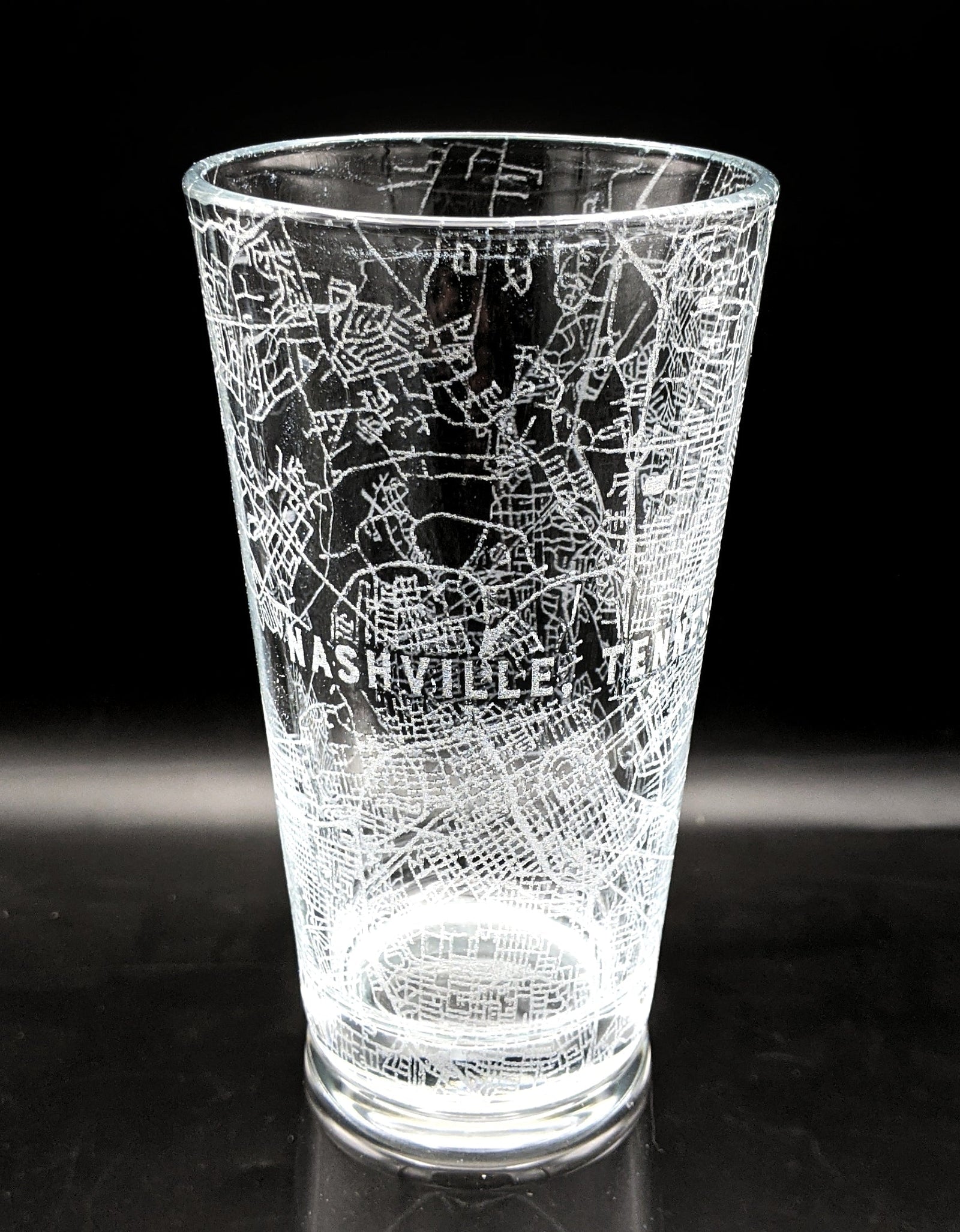 CITY STREET MAP Pint Glasses by LumEngrave