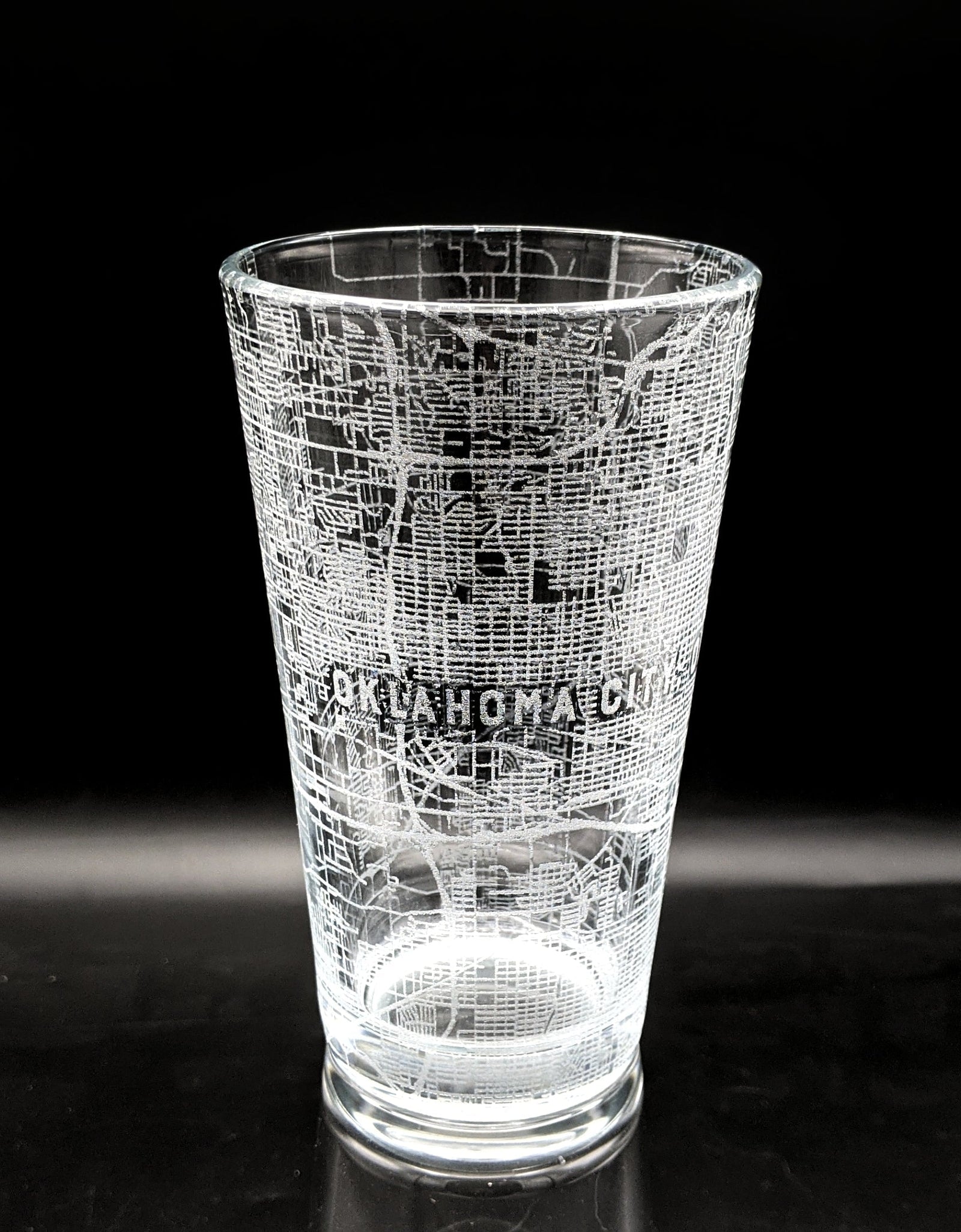 CITY STREET MAP Pint Glasses by LumEngrave