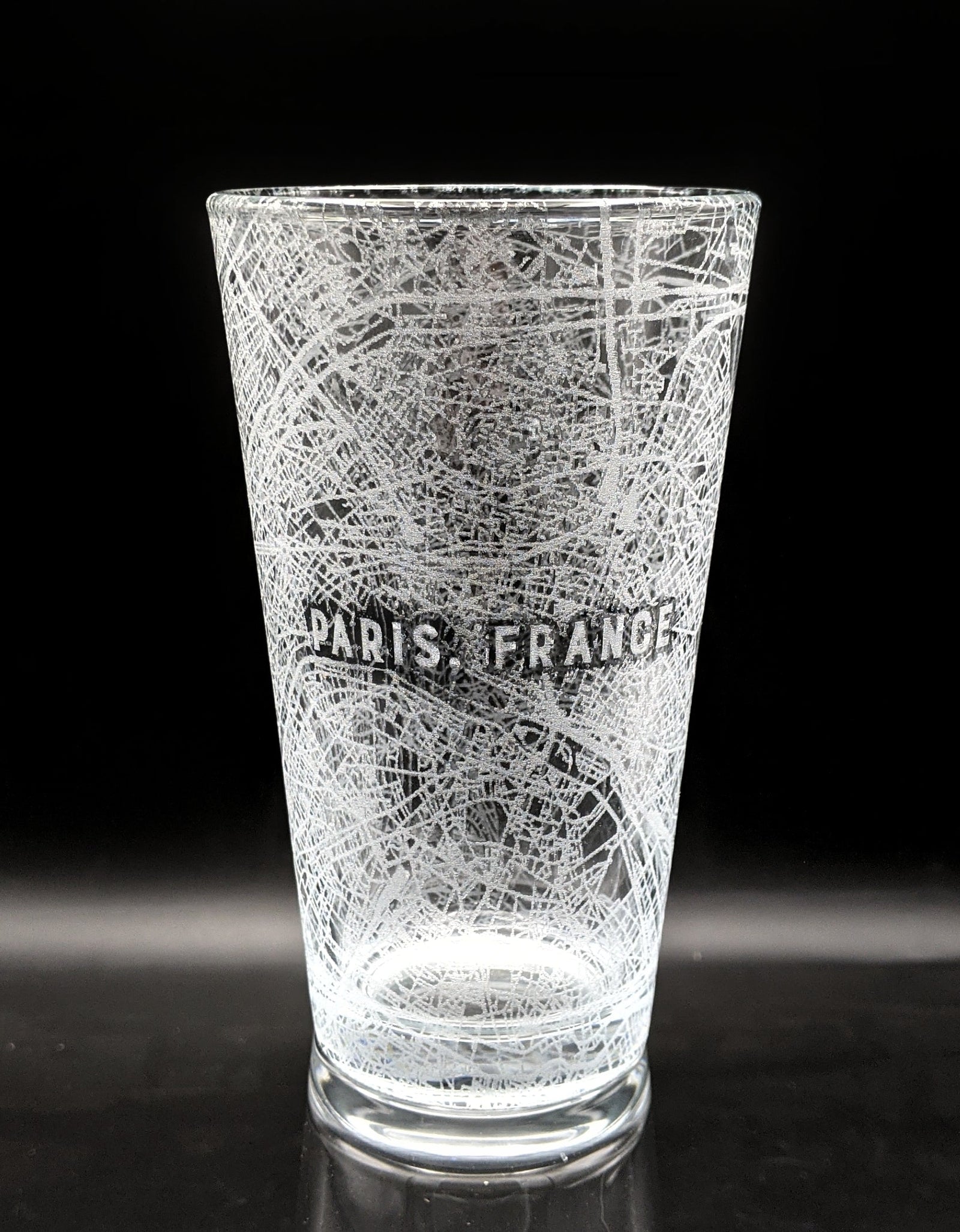 CITY STREET MAP Pint Glasses by LumEngrave