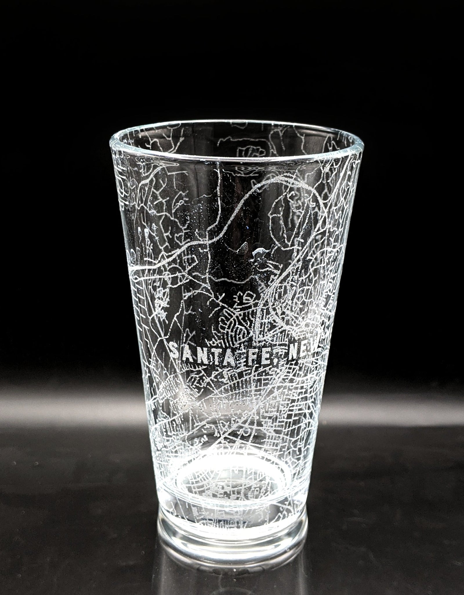CITY STREET MAP Pint Glasses by LumEngrave