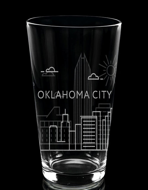 Load image into Gallery viewer, CITY SKYLINES Pint Glasses by LumEngrave
