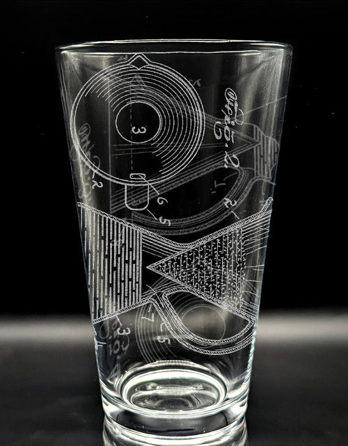 Load image into Gallery viewer, PATENT Pint Glasses by LumEngrave
