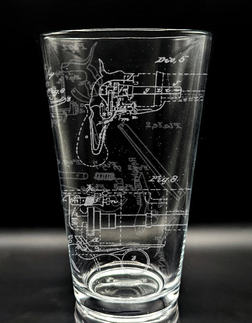 Load image into Gallery viewer, PATENT Pint Glasses by LumEngrave
