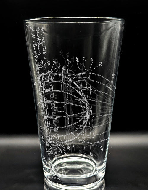 Load image into Gallery viewer, PATENT Pint Glasses by LumEngrave
