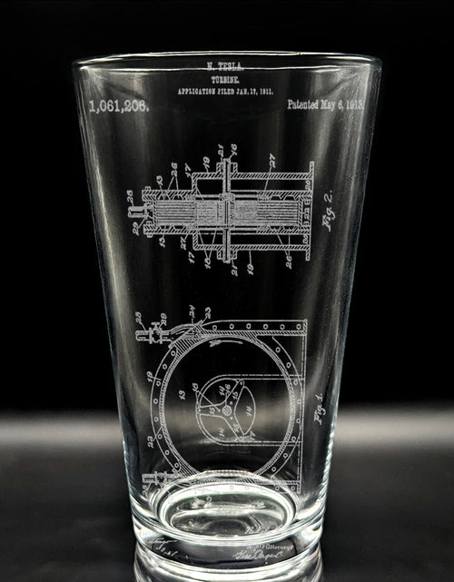 Load image into Gallery viewer, PATENT Pint Glasses by LumEngrave
