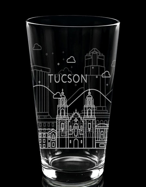 Load image into Gallery viewer, CITY SKYLINES Pint Glasses by LumEngrave
