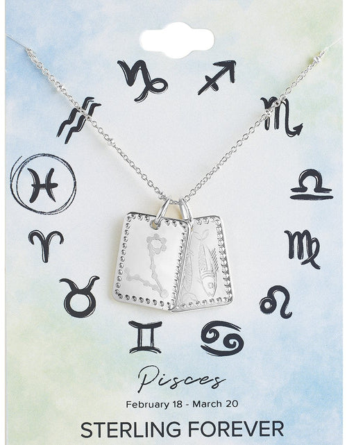 Load image into Gallery viewer, Zodiac Tag Necklace by Sterling Forever
