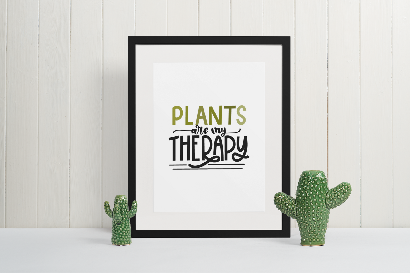 Plants Are My Therapy Plant Obsessed Humorous Home Wall Decor Print by WinsterCreations™ Official Store