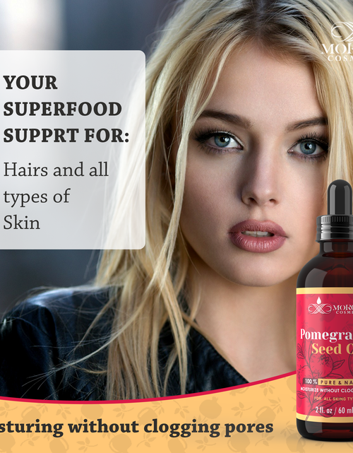 Load image into Gallery viewer, 100% Pure Pomegranate Oil 2 oz by Morgan Cosmetics
